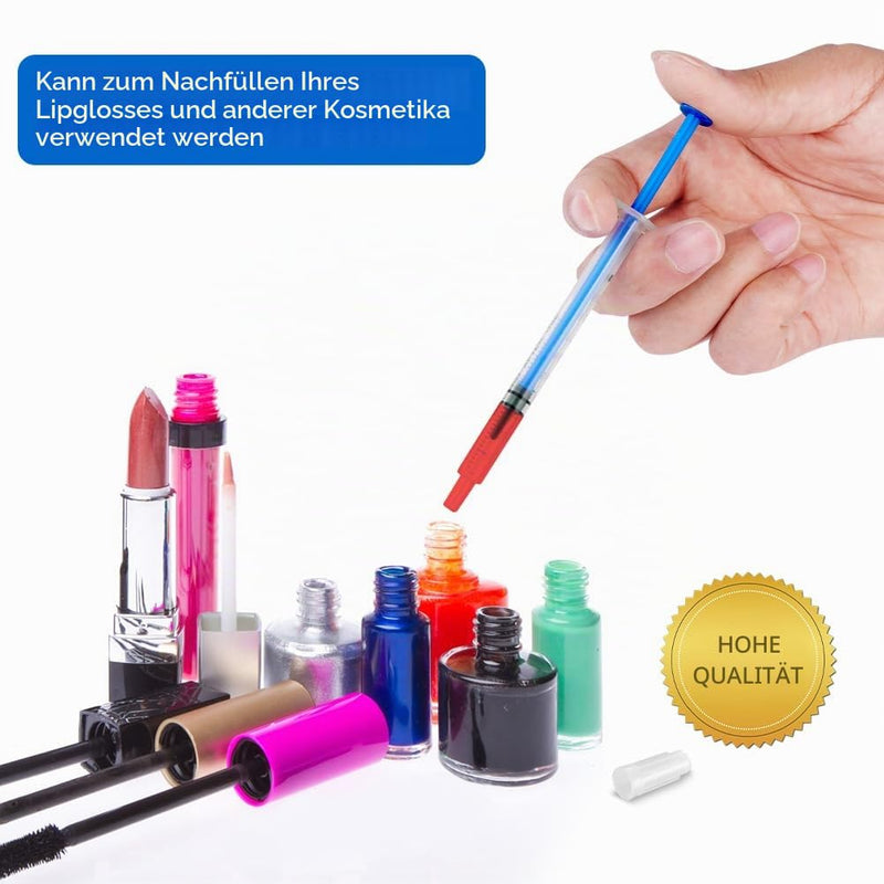 Offcup Plastic Syringe 1 ml Disposable Syringes with Caps Pack of 10 | Food Syringe Plastic Tube for Small Pet Feeding Engine Oil Brake Fluid Non-Medical Use 1 ml, 10 pieces