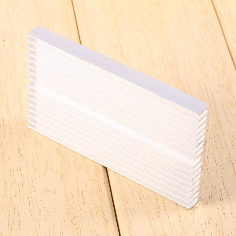 Aluminum Heat Sink/Cooling Fins, Aluminum Heat Sink Diffusion Cooling Fin for Ic Led Amplifier Transistor, 100×60×10mm