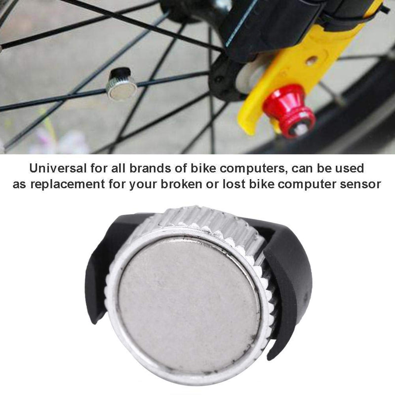 Wireless Bicycle Speedometer Sensor, Easy Spoke Mounting Odometer Black for Cyclists, Mountain Bikers and Daily Rides