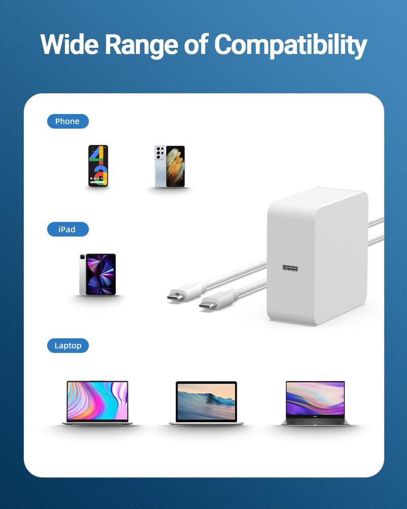 65W USB C Laptop Charger for Samsung Galaxy Book 360, Galaxy Book Pro 13.3" 15.6" ep-ta865 NP950QDB NP930QDB NP935QDC NP950XDB NP930XDB, Chromebook 4 4+ Plus XE310XBA XE350XBA XE513C24 Type C Adapter