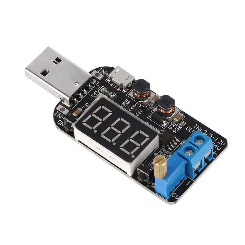 Youmile DC-DC Digital USB Buck Boost Converter Module 5V to 3.3V 9V 12V 18V 24V Adjustable Voltage Regulator Power Supply Module with USB Extension Cable