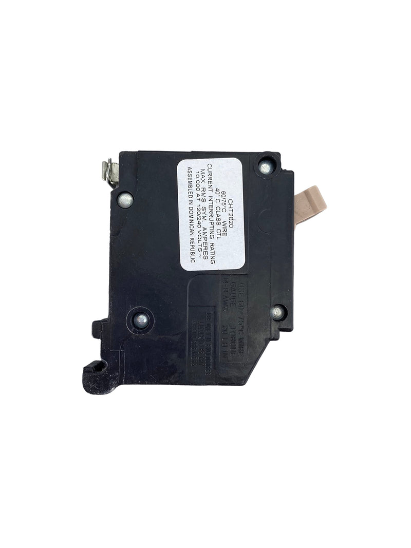 Eaton 20A/20A Twin Single-Pole Circuit Breaker - 1 Each 20 Amp