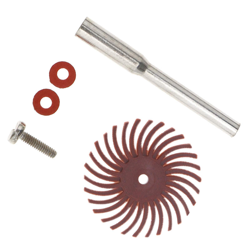 YINETTECH 1" 60pcs Scrub Brushes Sanding Brush Rotary Tool Bristles Disc Kit Compatible with Rotary Tool Jewelry Polish