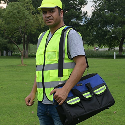 ZOJO Blue Tool Bags 16 inch Wide Mouth Large