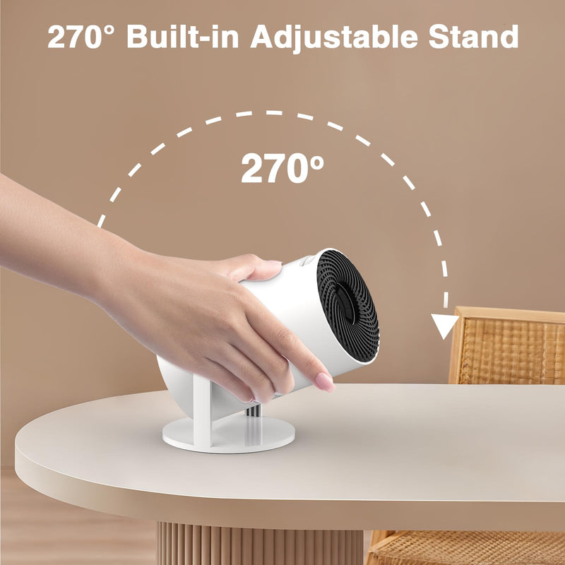 [Electronic Focus with Short Throw] PANSEBA Mini Projector with WiFi 6 and Bluetooth, Auto Keystone Outdoor Movie Projector, Big Screen Home Portable Projector for Phone/TV Stick/Laptop/HDMI WIFI Version