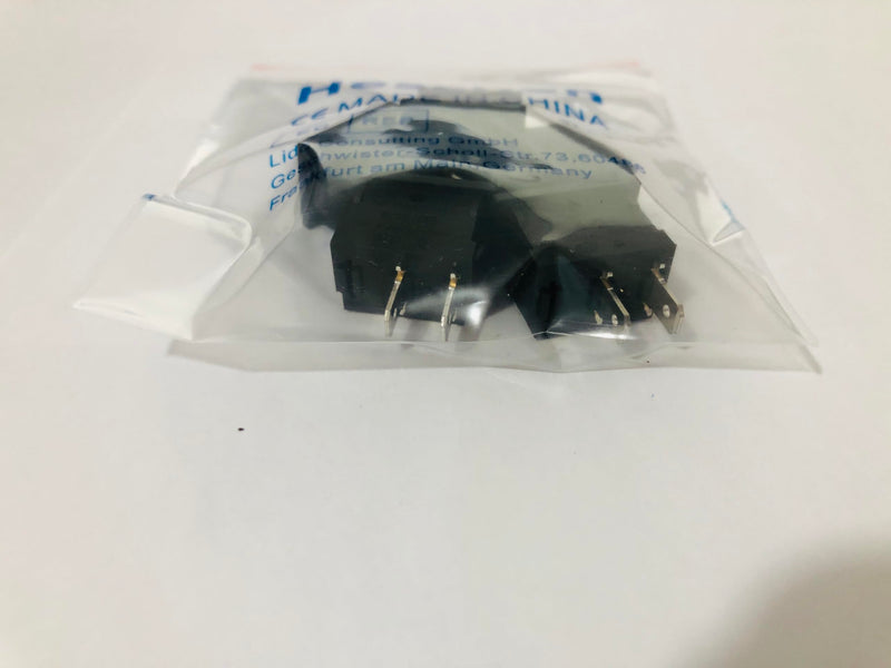 Heschen Pack of 5 Black Rectangular Rocker Switch ON-OFF SPST 2 Position 2 Terminal 6A 250VAC/125VAC UL VDE