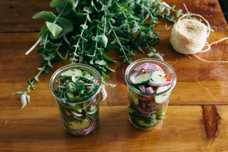 Weck Canning Jar 743-3/4 L Weck Mold Jars made of Transparent Glass - Eco-Friendly Canning Jar - Food Storage Containers with Lids Airtight – 1 Jar with Keep Fresh Cover