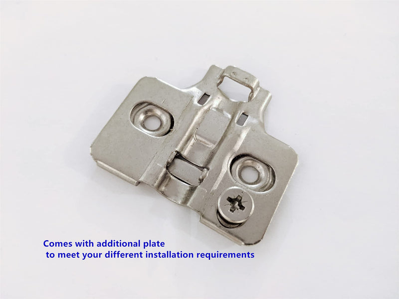 2 of Clip-on Soft-Close Hinge for Corner Lazy Susan Hinges Full Overlay Concealed for Corner Cabinet Lasy Susan Hinge (165 Degree) 165 Degree