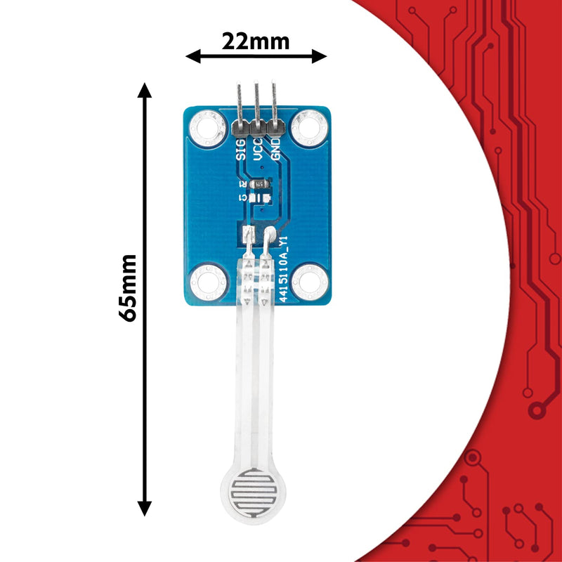 AZDelivery Film Force Sensitive Resistance | Flexible thin film pressure sensor 3.3 / 5V analog | Print detection | Precise resistance | Force sensor 1