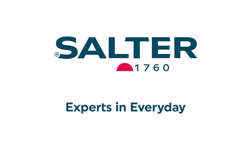 Salter 1036 BKSSDR Digital Kitchen Scale – Cooking & Baking Scales for Food Weight, Stainless Steel Weighing Platform, 5KG Capacity, Tare Function, Large LCD Easy Read Display, Measure Liquids, Black