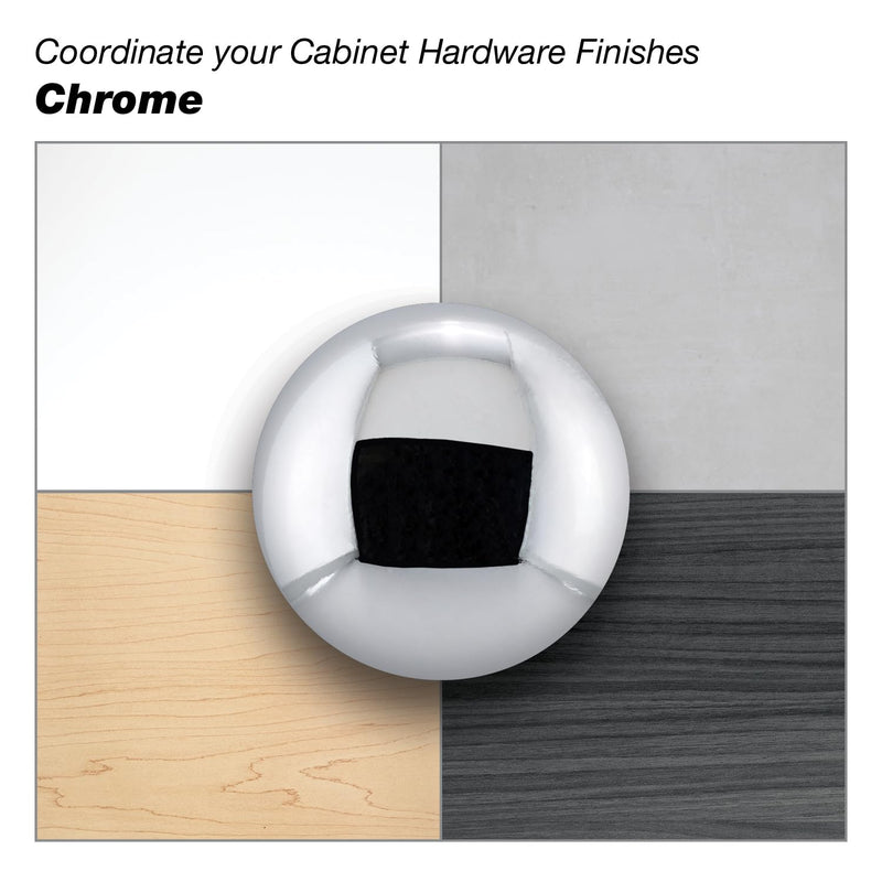 Richelieu Hardware BP9898192140 Lincoln Collection 7 9/16-inch (192 mm) Center-to-Center Chrome Modern Cabinet and Drawer Edge Pull Handle for Kitchen, Bathroom, and Furniture 7 9/16 in