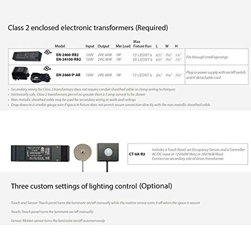 WAC Lighting HR-LED87-BN LED Round Button Lights, 3000K in Brushed Nickel Finish