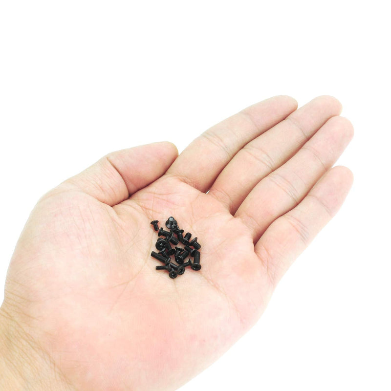 600 Pieces M2 M2.5 M3 Phillips Flat Head Screws, Electronic Repair Screws for SSD, Laptop Notebook Computer