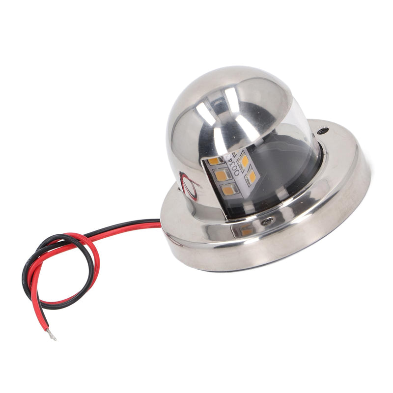 Walfront 135° White LED Stern Light for Boats 12V DC Marine Navigation Light IP66 2nm Visibility Yacht Anchor Light