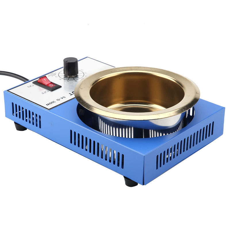 220V Mini Electric Soldering Pot Stability Heating Desoldering Soldering Pot for Casting Melting (EU Plug) (300W) 300w