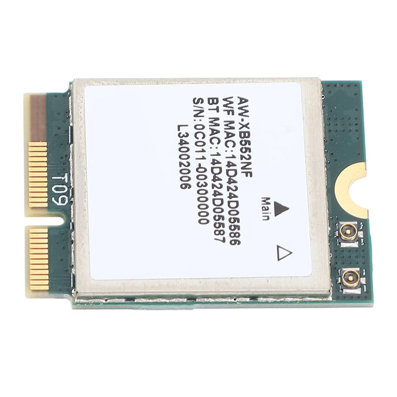 MT7902 Wi Fi 6E Network Card, M.2 2400Mbps 2.4GHz 5GHz 6GHz Tri Band Wi Fi Network Card with Bluetooth 5.2 Network Adapter for 10 11 for Linux