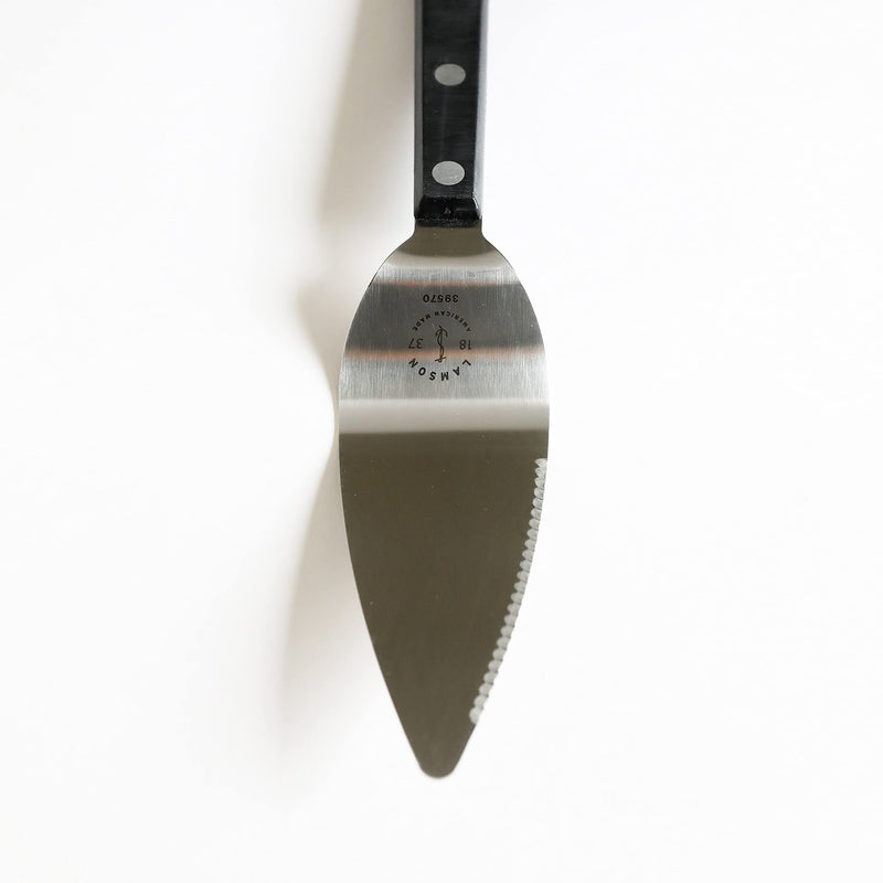 Lamson 4" Pie & Cake Server, Wave Edge with Noir Ultra Durable handle