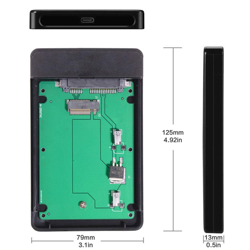 cablecc USB-C Type-C to 20+6Pin Thinkpad X1 Carbon SATA SSD Hard Disk Case Enclosure