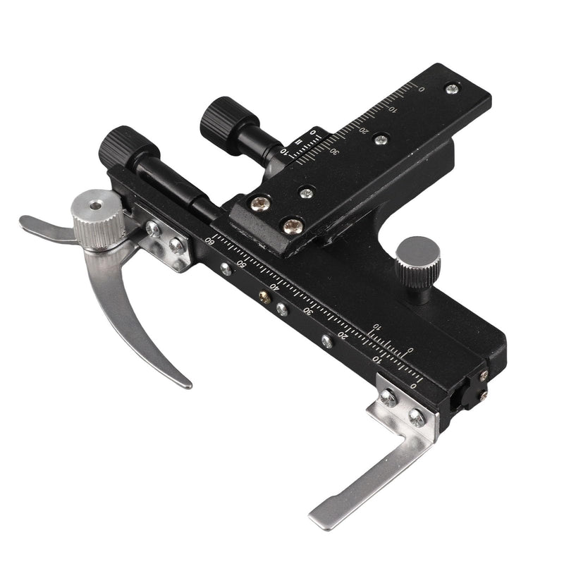 Professional Clip-on Mechanical XY Movable Stage Caliper with Scale for Microscope (for Microscope Measurement)