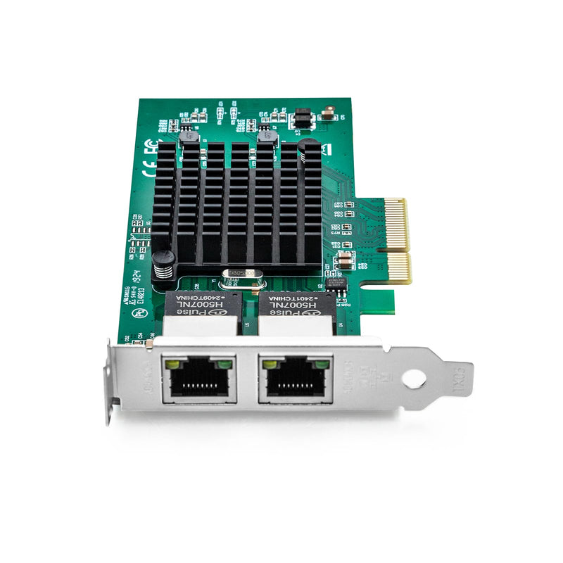 10Gtek 10/100/1000Mbps Gigabit Ethernet Converged Network Adapter (NIC) with Intel 82576 Chip, Ethernet PCI Express Network Card, Dual RJ45 Copper Ports, PCI Express 2.0 X4, Compare to Intel E1G42ET Intel 82576 (PCIE-X4) 2-RJ45 X1