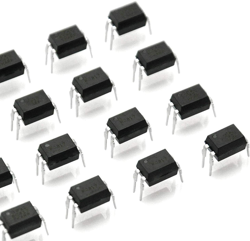 RUNCCI-YUN 60pcs Optocoupler PC817 2.54mm Pitch 4 Pins DIY DIP-4