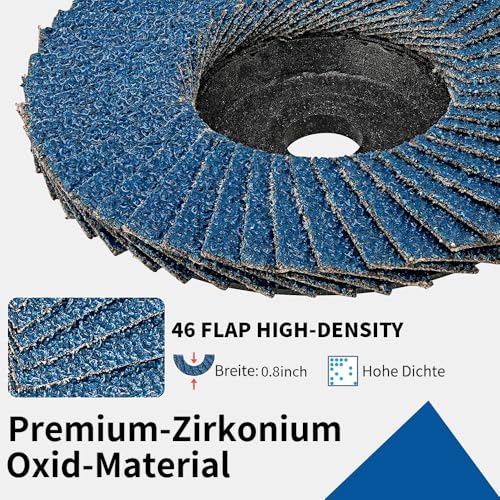 SIFANG Serrated Disc 76 Metal Grain 60 Flex Sanding Discs, Pack of 10 Mini Flex Discs 76 mm Angle Grinder Accessories for Metal Wood Steel Quick and Precise Cutting | For metal, wood, steel, grain 60, flex discs