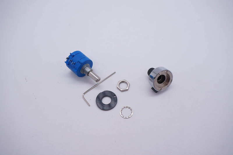 Taiss/100k ohm potentiometer 3590S-2-104L 10-speed wire winding precision potentiometer, with adjustable resistance count knob 100k ohm