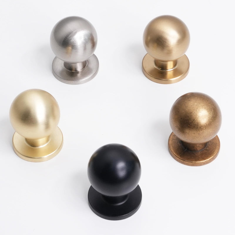 10 Pack Antique Brass Cabinet Knobs - Zinc Alloy Vintage Drawer Knobs for Kitchen Hardware Knob 10