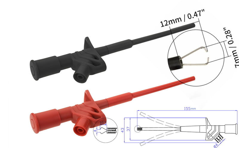 Test Lead Set,4mm Banana Plug (TH-8-KIT) TH-8-KIT