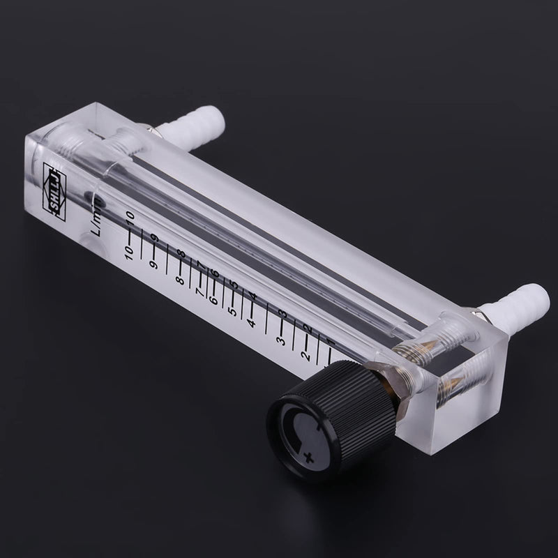 Gas Flow Meter, LZQ-7 Flow Meter 1-10LPM Flow Meter with Control Valve for Oxygen/Air/Gas