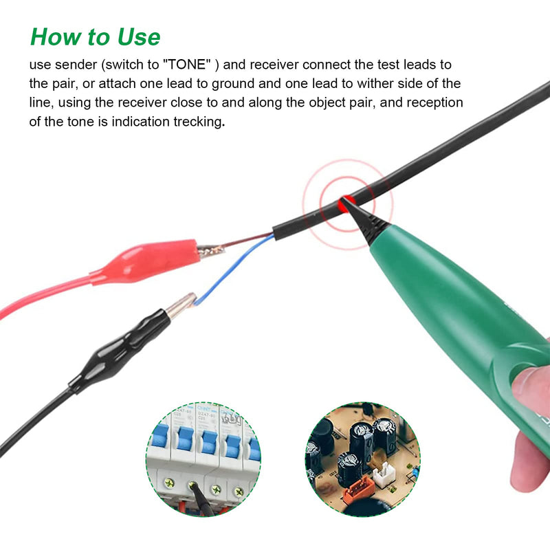 Cable Tracker, Cable Break Detector, MS6812 Telephone Line Tracker | Professional network cable tester, tester cable tracker for passage of the test circuit and checking cables