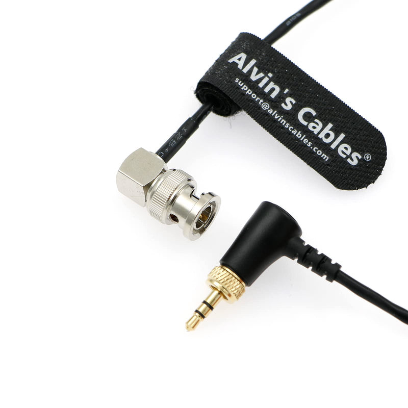Alvin's Cables 3.5mm TRS to BNC Timecode Cable for Canon C70 for Sony F55 FX9, Zaxcom, Zoom F4| F8| F8n from Deity Tentacle Sync Timecode Generator Box 50CM|19.7inches Locking TRS