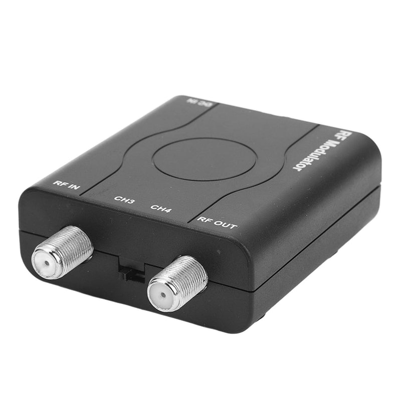RF ModulatorCoaxial Adapter UHF Demodulator Composite Converter with Antenna, Supports NTSC Output, 1080P PLL Control, Fine Workmanship for Fire Stick PS3 Cable Box HD