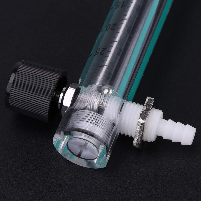 Wakects Gas Flow Meter, LZQ-5 Flow Meter 2.5-25LPM Flow Meter with Control Valve for Oxygen/Air/Gas
