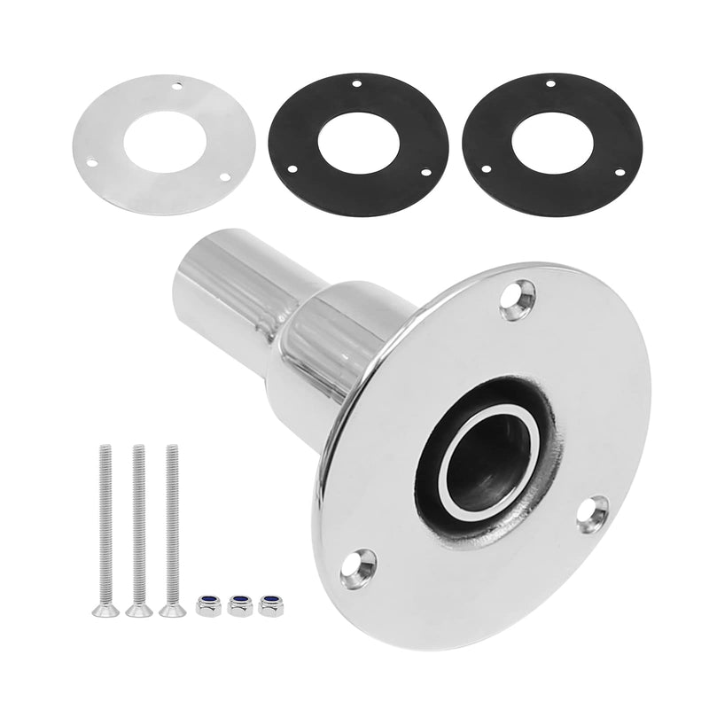 Anxingo 316 stainless steel thru hull/ex-haust fitting 24mm Tube Pipe Socket Hardware For Webasto Eberspacher (Straight) Straight