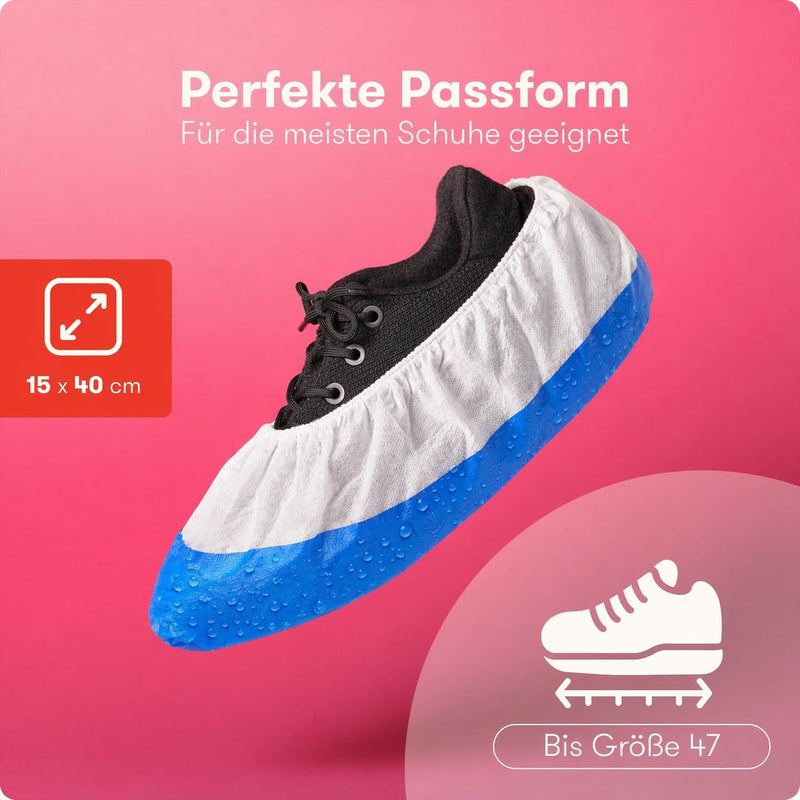Reusable Shoe Covers (Pack of 50) | Practical CPE covers for shoes (9 g) - robust reusable overshoes for hygiene and protection