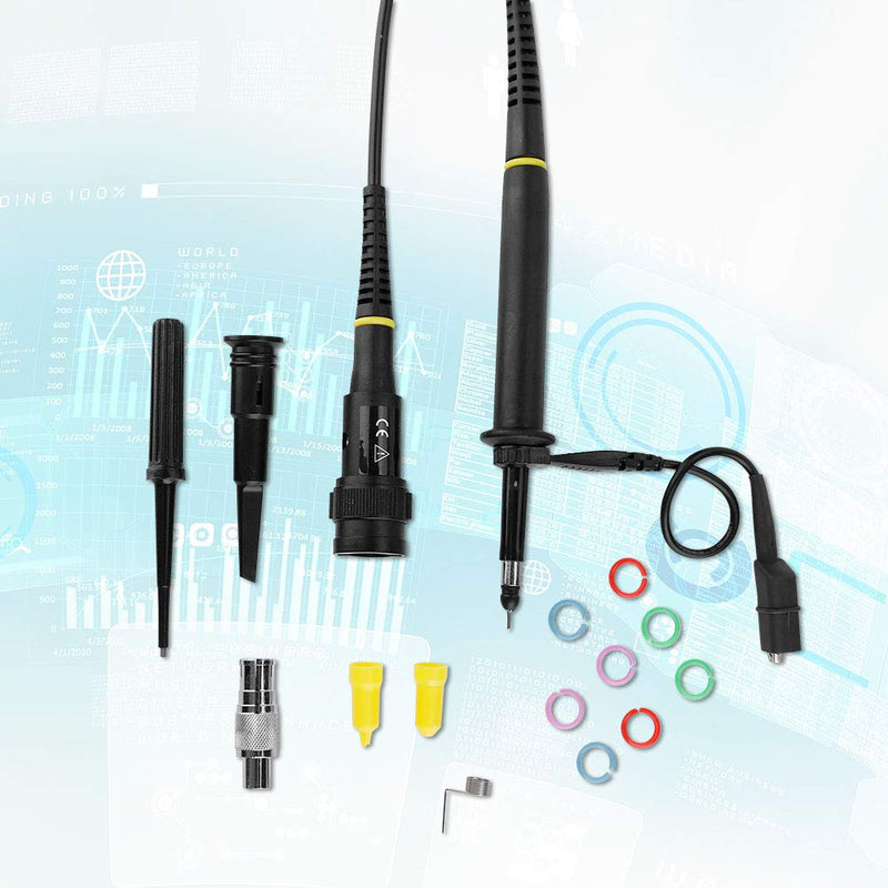 P4250 1 2KV 250MHz High Voltage Probe Oscilloscope Probe for BNC Head Foscilloscope, Probe Head 1: 100 BNC Test Lead Set