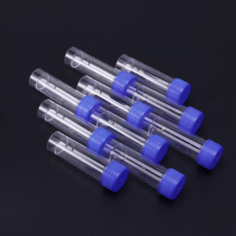 Hemobllo sample cups with screw lid samples container without label laboratory medical use 25-30ml 10 pieces