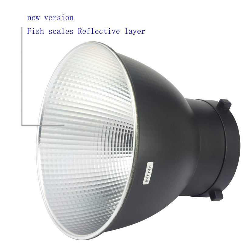 LEFTFOTO 7inch/ 18cm Standard Reflector Diffuser Lamp Shade Dish for Bowens Mount Studio Light Strobe Flash