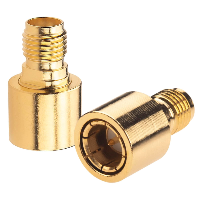 onelinkmore RF Quick Coaxial Adapter SMA Male Quick Push-on to SMA Female Adapter SMA push-pull Adapter DC-12GHz Test Testing Tanger 50ohm Pack of 2 SMA Male to SMA Female