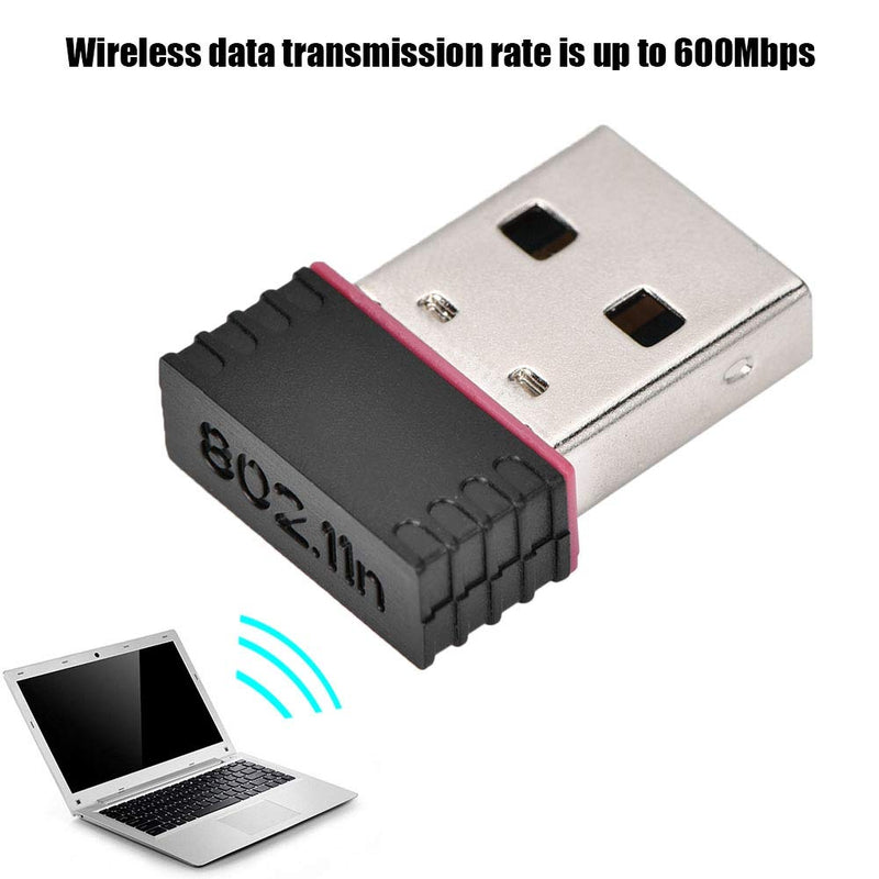2.4GHz 600Mbps Mini USB Wireless Adapter Network Card USB 2.0 WiFi Dongle for Win/for MAC