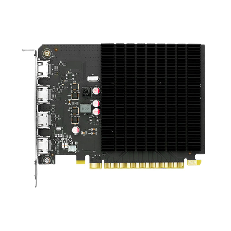 maxsun GeForce GT 730 4GB Video Graphics Card GPU for Computer PC ITX Single Slot PCI Express 4xHDMI, 4K Quad Monitor Multi Screen 4G 4xHDMI