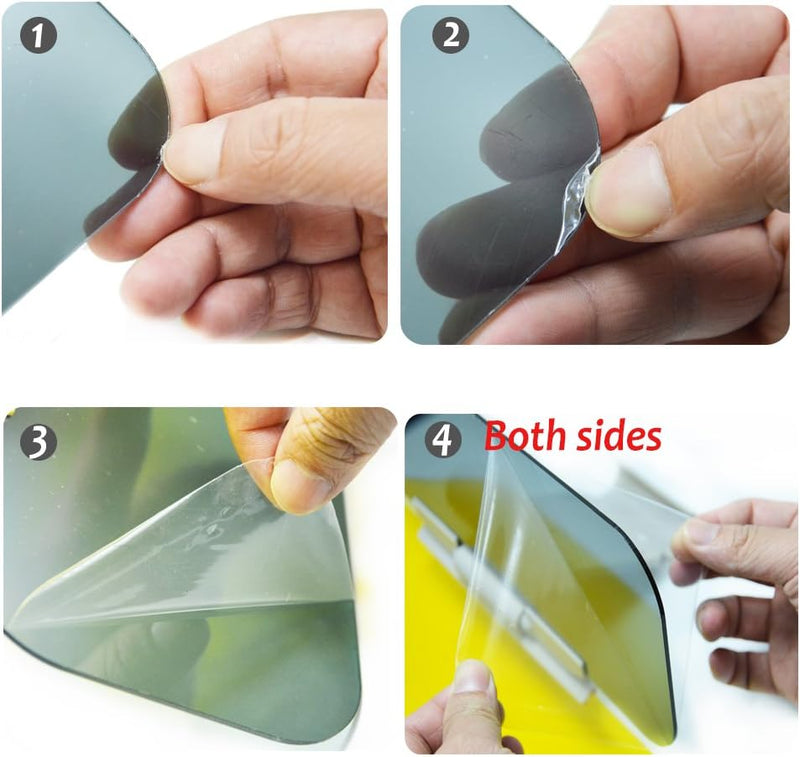 WSSROGY Day and Night Anti-Glare Polarized Car Sun Visor Extender Universal for Car SUVs Trucks 1 pack