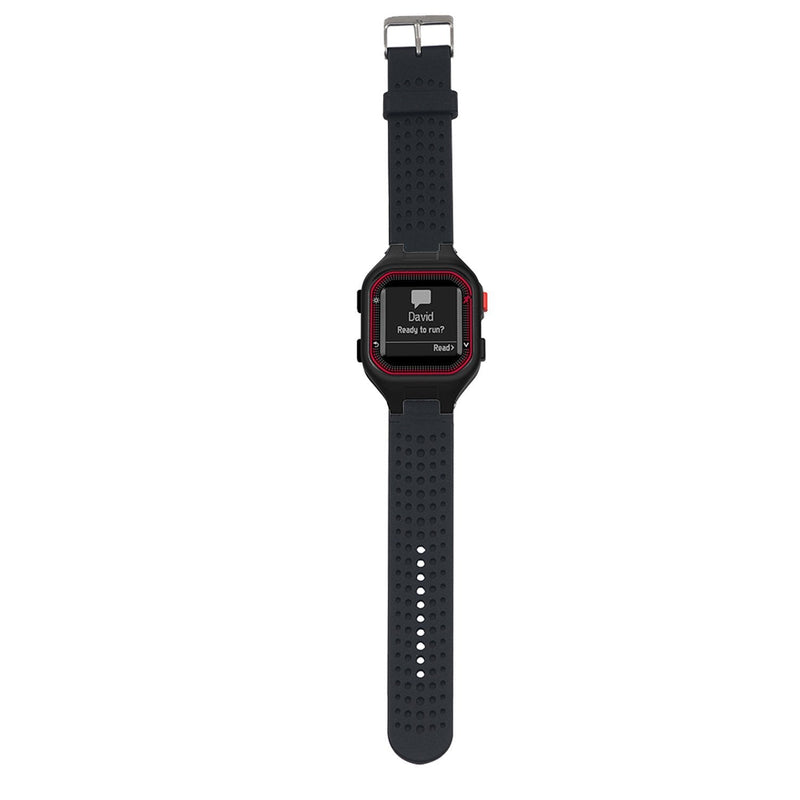 Band for Garmin Forerunner 25, Soft Silicone Replacement Watch Band Strap for Garmin Forerunner 25 L-BK Large