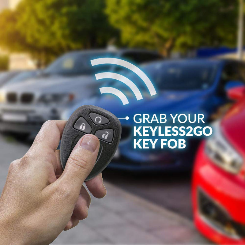 Keyless2Go Replacement for New Keyless Entry 5 Button Remote Start Car Key Fob for Select Cadillac Chevrolet Buick GMC & Saturn