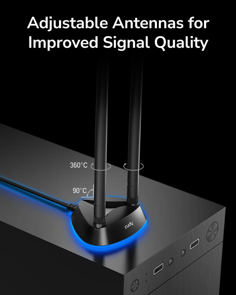 Cudy WiFi 7 WE9300S PCIe WiFi Card for PC, 6GHz Tri-Band Wireless Adapter, Intel BE200 Chipset, Bluetooth 5.4, High Gain Antenna, Easy Installation