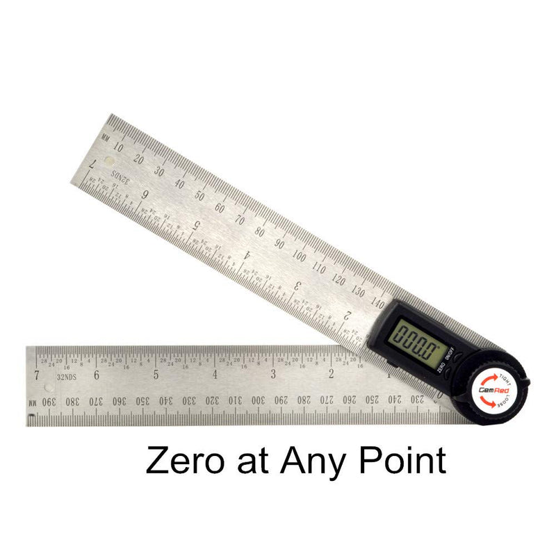 Gemred gemred 82305 digital angle finder 7-inch protractor stainless steel