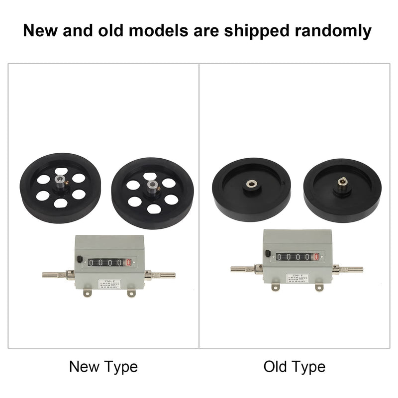 Rope Cable Length Counter De Longitud Con Rueda Metal 1Pc Rolling Wheel 5 Digits 0 9999.9 Length Counter Speed 350Rpm Grey Reset