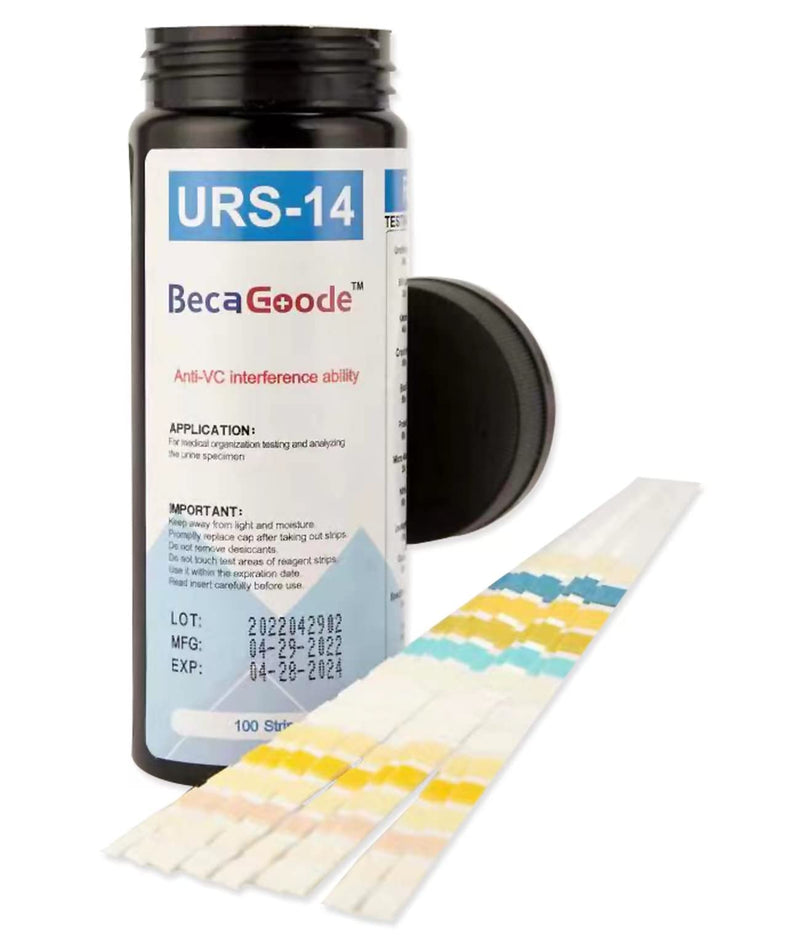 14-parameter urine test strips, 100 count, health diagnostic