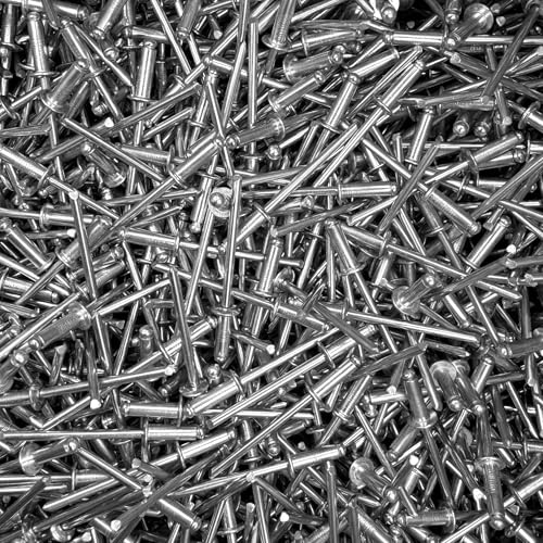 1000 Qty 304 Stainless Steel Blind Rivets Bulk (#4-6) 1/8" Diameter x 3/8" Grip (BCP457)